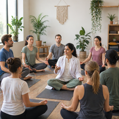 Regular General Yoga, and Pranayama classes for a Group